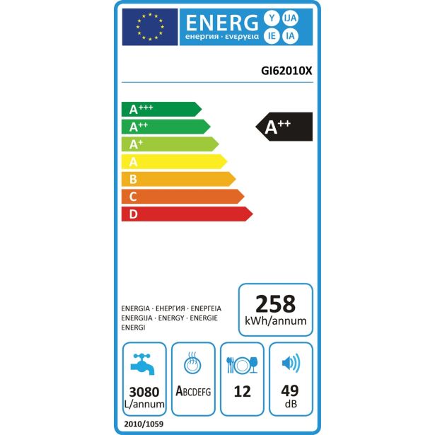 VGRADNI POMIVALNI STROJ GORENJE GI 62010 X VIDNA ARMATURA