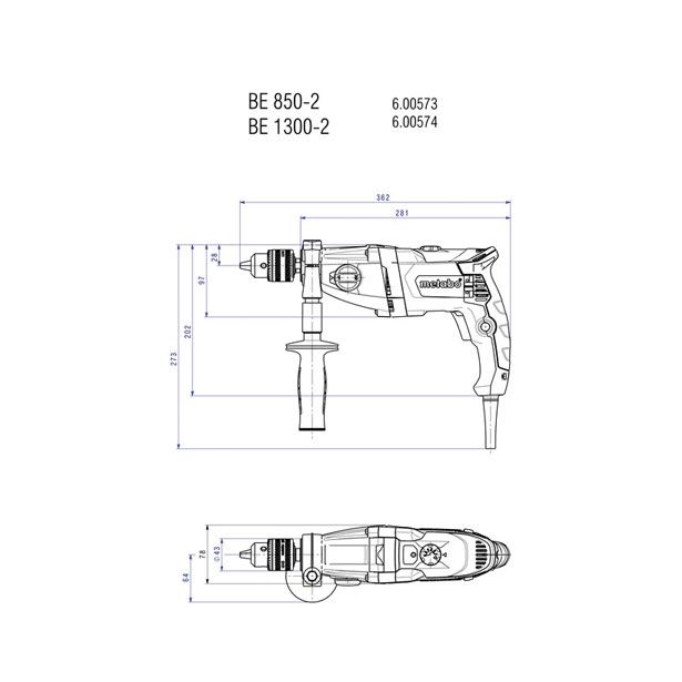 VRTALNIK METABO BEV 1300-2