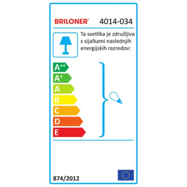 VISEČA SVETILKA-LESTENEC BRILONER CLASSIC I 3XE27 SATINIRAN NIKELJ,ČOKOLADA