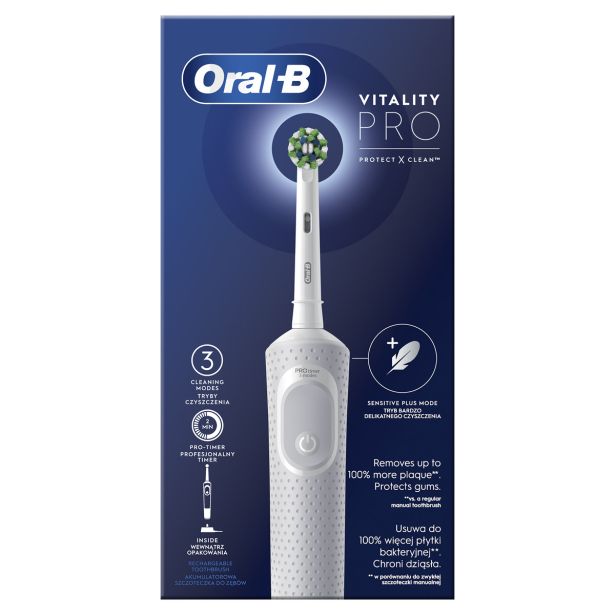 ELEKTRIČNA ZOBNA ŠČETKA ORAL-B VITALITY D103 PRO BELA