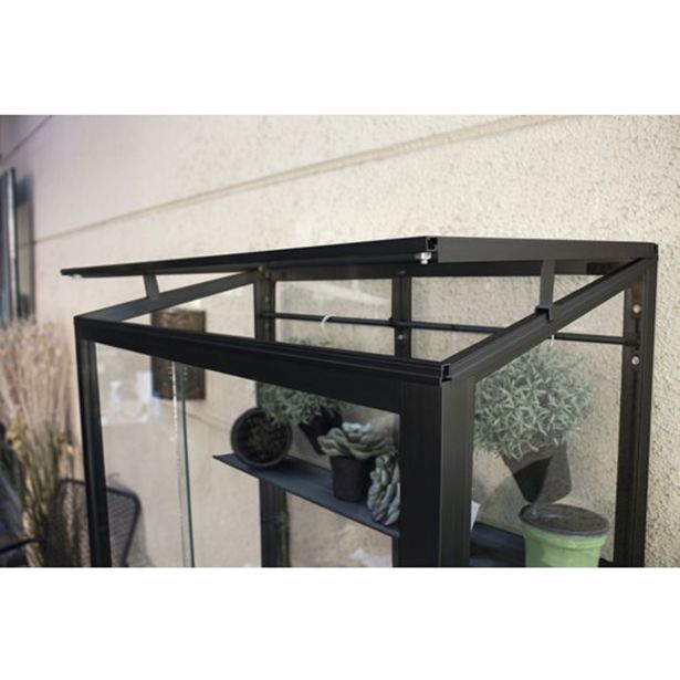 VITAVIA POLIS BALCONY GREENHOUSE 350 ESG ROLL FOUNDATION, BLACK