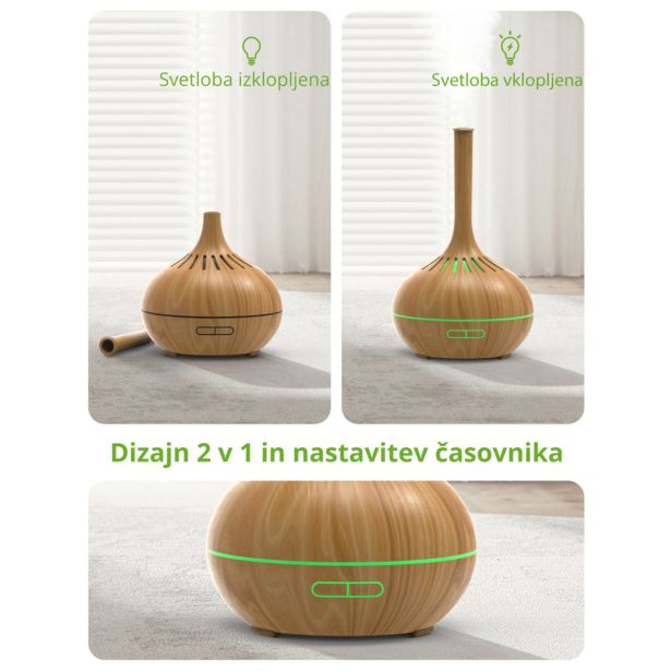 VLAŽILNIK ZRAKA ANJOU OLJNI DIFUZOR SVETEL LES ADA023-L