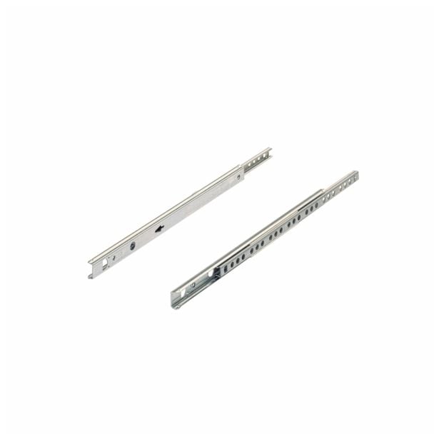 KROGLIČNO VODILO ZA PREDAL HETTICH DIY 250-410 MM, DELNI IZVLEK, UTOR PREDALA 17MM, POCINKAN