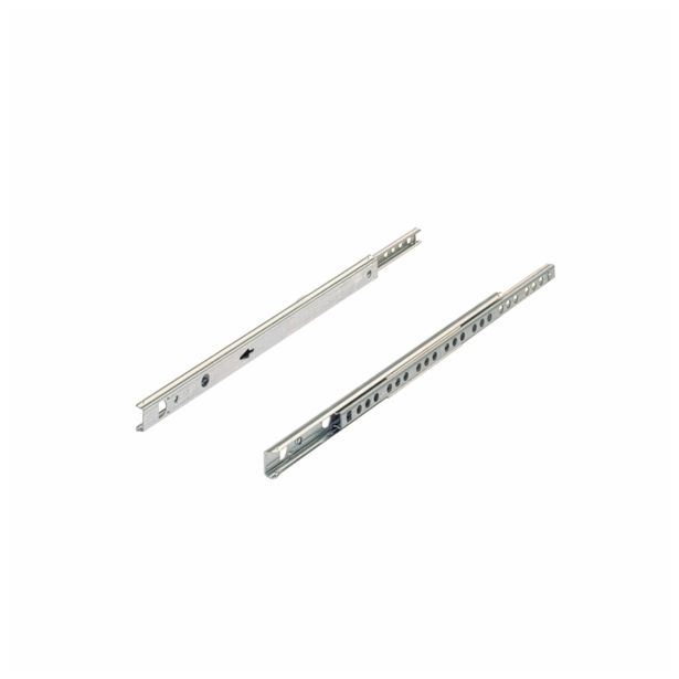 KROGLIČNO VODILO ZA PREDAL HETTICH DIY 310-520 MM, DELNI IZVLEK, UTOR PREDALA 17MM, POCINKAN