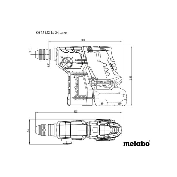 VRTALNO KLADIVO AKUMUL. METABO KH 18 LTX BL 24