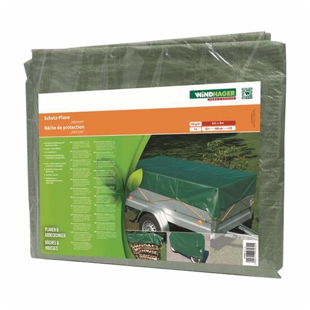 ZAŠČITNA PONJAVA WINDHAGER ZAŠČITNA PONJAVA 6 X 8 M ZELENA, 100G/M2