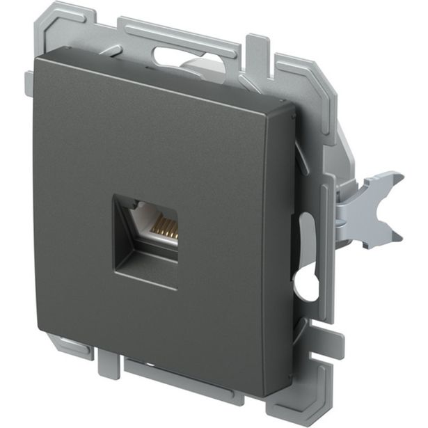 KOMUNIKACIJSKA VTIČNICA LOGIQ VTIČNICA CAT5E RJ45 8/8 ANTRACIT, XO, KS
