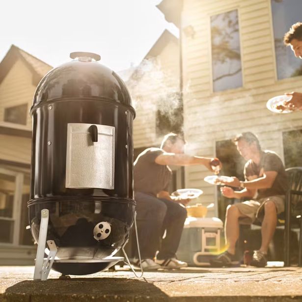 WEBER SMOKER SMOKEY MOUNTAIN COOKER, 47 CM, ČRN