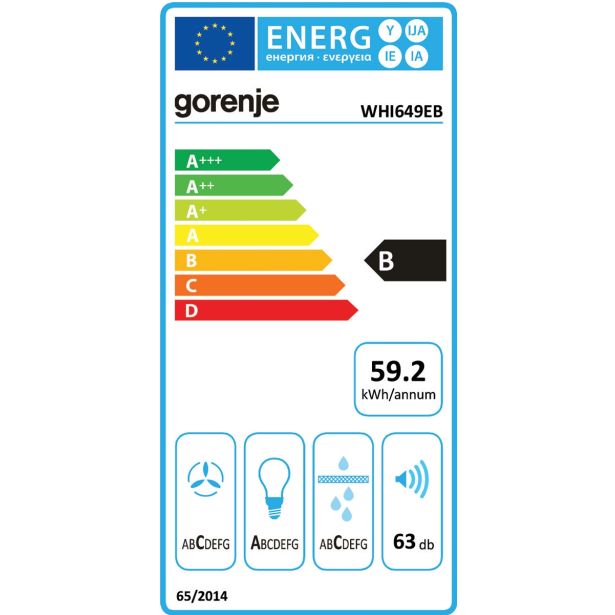 POŠEVNA STENSKA NAPA GORENJE WHI649EB