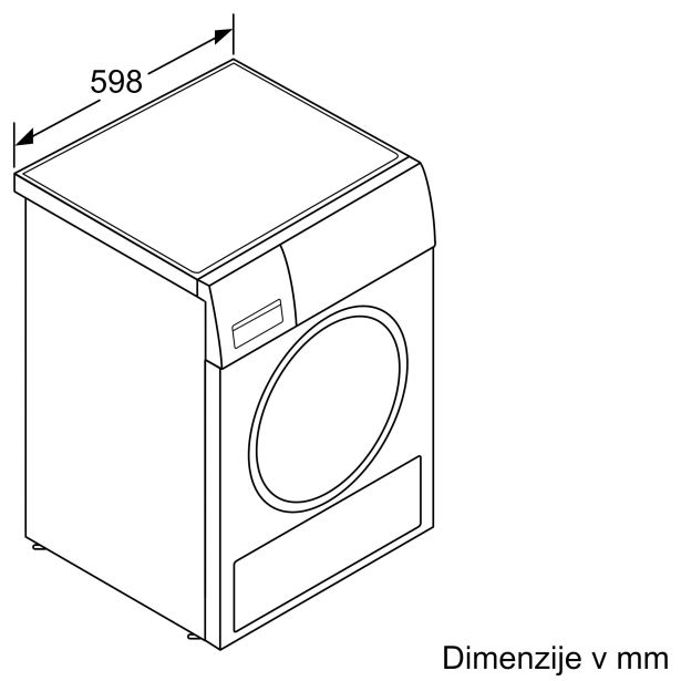 SUŠILNI STROJ BOSCH WQG14590BY TOPLOTNA ČRPALKA