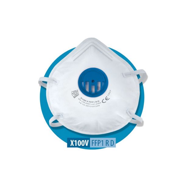 ZAŠČITNA RESPIRATOR MASKA OXYLINE X 100 V FFP1 Z VENTILOM ZAV=3KOS