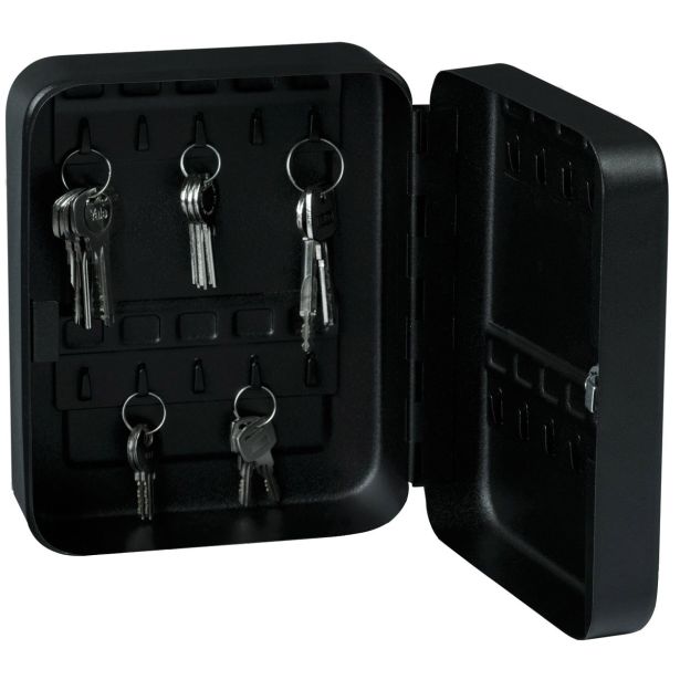 YALE KEY SAFE OMARICA ZA KLJUČE, 200X160X80 MM, ZA 20 KLJUČEV, KOMBINACIJSKA KLJUČAVNICA 3 ŠTEVILKE, ČRNO.