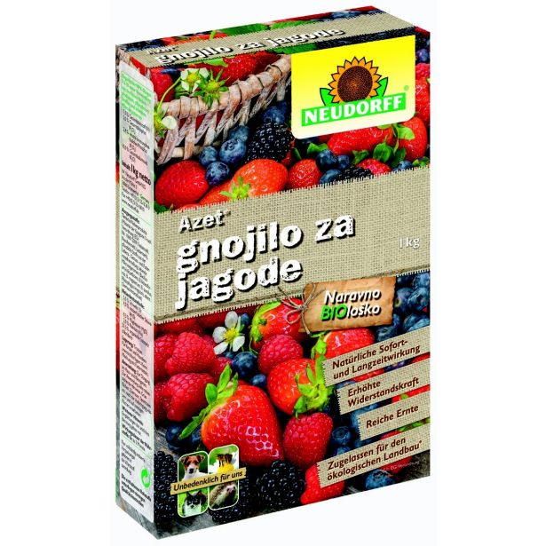 GNOJILO ZA PRIDELAVO NEUDORFF ORGANSKO, ZA JAGODE AZET 1 KG