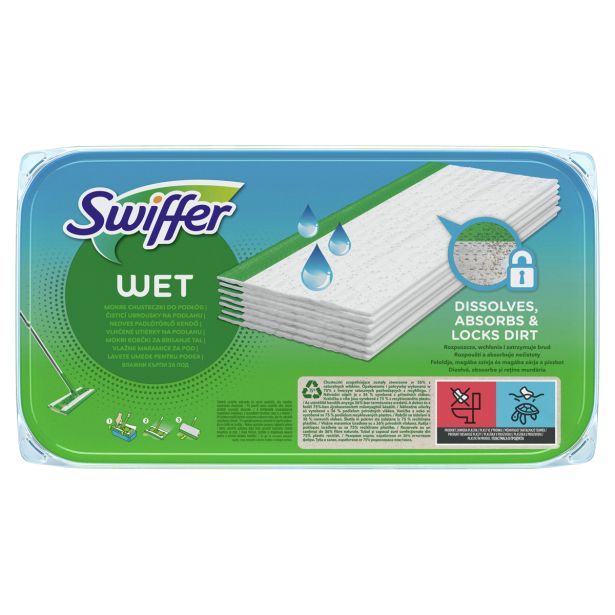 SWIFFER KRPE ZA MOKRO BRISANJE TAL 10 KOS