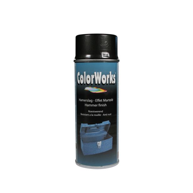 BARVNI SPREJ COLORWORKS ALKID ZA ORODJA ANTRACIT 400 ML - HAMERSLAG EFEKT