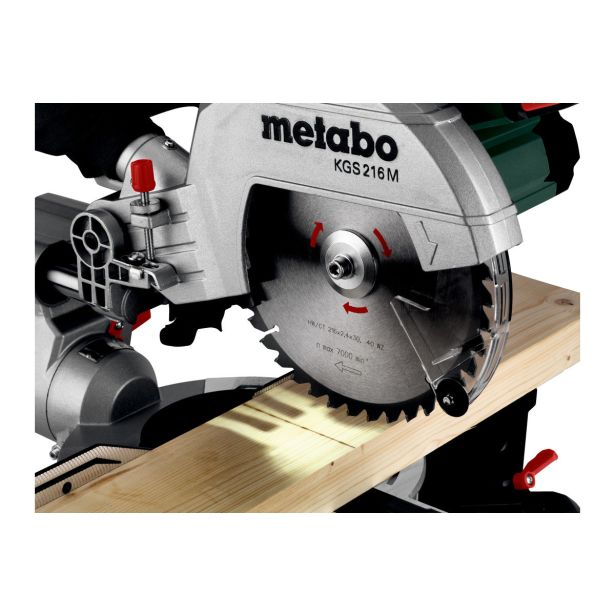 ZAJERALNA ŽAGA METABO KGS 216 M + KSU 251 V SETU S STOJALOM