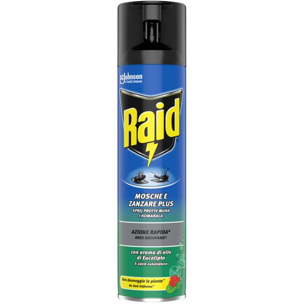 ZAŠČITA PRED INSEKTI RAID SPREJ FIK EVKALIPTUS 400ML