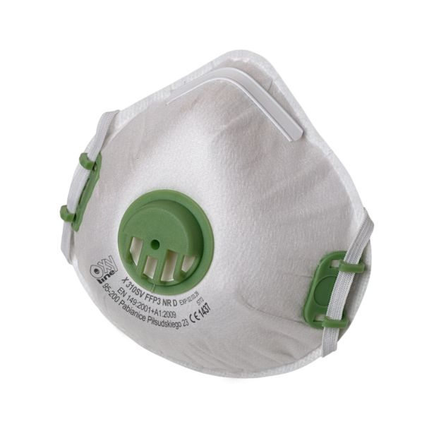 ZAŠČITNA RESPIRATOR MASKA OXYLINE X 310 SV FFP3 Z VENTILOM ZAV=3KOS