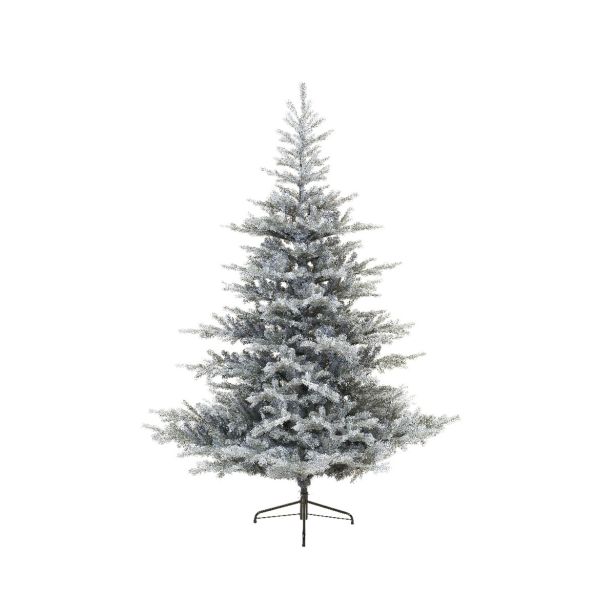 ZASNEŽENA NOVOLETNA JELKA GRANDIS FIR IZ UMETNE MASE, VIŠINE 210 CM