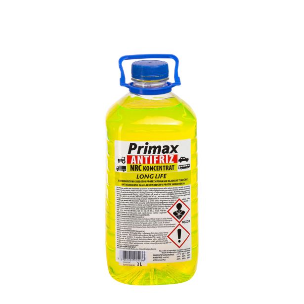 MAZIVA IN TEKOČINE PRIMAX ANTIFRIZ RUMENI NRC 3L