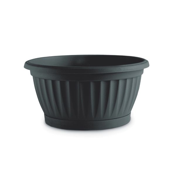 Zunanja Skleda Blumax Mediteran 25cm Antracit - Merkur.si