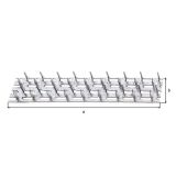 VEZNI ELEMENT ALBERTS 127X38MM PLOŠČA Z ŽIČNIKI PERFORIRANA
