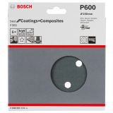 SAMOPRITRILNI BRUSNI DISK BOSCH 5- DELNI SET F355 ČRN 150MM 6 LUKENJ P600