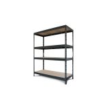 REGAL AR SHELVING 180X150X60CM ANTRACIT SIV 4 POLICE 400KG/POLICO