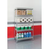 REGAL AR SHELVING 192X100X50 CM, 5 POLICE 300 KG/POLICO, GALVA