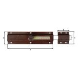 PREČNI ZAPAH ALBERTS 200X57X25 MM ZA VRATA