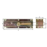 PREČNI ZAPAH ALBERTS 200X57X25 MM ZA VRATA GALVANSKI