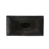 PLITVI KROŽNIK 28 X 15,5 CM SAPORO ČRN