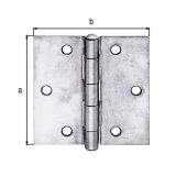 SPONA ZA POHIŠTVO ALBERTS 60X60X1.5 MM OZKA NERJAVEN