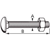 SPONSKI VIJAK DIN 603 6X30 A2 INOX Z MATICO V ZAVITKU JE 25 KOS