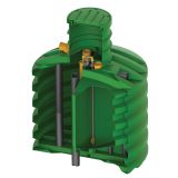 MALA ČISTILNA NAPRAVA ROTO 8 PE ECO BLUE, MBBR 6.000 L