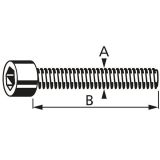 RF IMBUS VIJAK DIN912 8X20 A2 INOX ZAV=4KOS