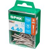 RF UNIVERZALNI VIJAK SPAX A2 TRX 4X40 V ZAVITKU 25 KOS