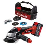 AKUMULAT. KOTNI BRUSILNIK EINHELL TE-AG 18/115 LI KIT POWER X-CHANGE