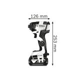 AKUMULATORSKI UDARNI VIJAČNIK 6.35 MM (1/4")  BOSCH GDR 18V-200 C PROFESSIONAL