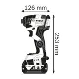 AKUMULATORSKI UDARNI VIJAČNIK 6.35 MM (1/4")  BOSCH GDR 18V-200 C PROFESSIONAL