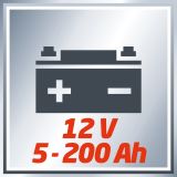 EINHELL POLNILNIK AKUMULATORJEV CC-BC 10 E, 12 V, 5 - 200 AH