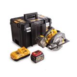 AKUMULATOR. KROŽNA ŽAGA DEWALT DCS 576 T2 XR FLEXVOLT KROŽNA