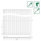 AKUSTIČNI PANEL FN ACUSTICO VINTAGE BELA 1195X57X19 MM FOKI049