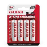 ALKALNI BATERIJSKI VLOŽEK AIWA X-TRA + ALKALINE 4X1.5V AA (AB-AALR6/4)