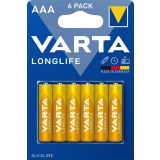 ALKALNI BATERIJSKI VLOŽEK VARTA LR03 LONGLIFE AAA 6/1