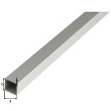 KVADRATNA CEV ALBERTS ALU, 15X15X1X2000 MM SIVO ELOKSIRANA
