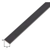 PLOSKA PALICA ALBERTS ALU, 15X2X2000 MM ČRNO ELOKSIRANA
