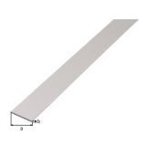 PLOSKA PALICA ALBERTS ALU, 40X3X2600 MM SIVO ELOKSORANA