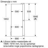 AMERIŠKI HLADILNIK BOSCH KMC85LBEA