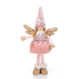 PRAZNIČNA FIGURA GLOSSTYLE ANGEL 35 CM STOJEČI SORT LILA/ROZA